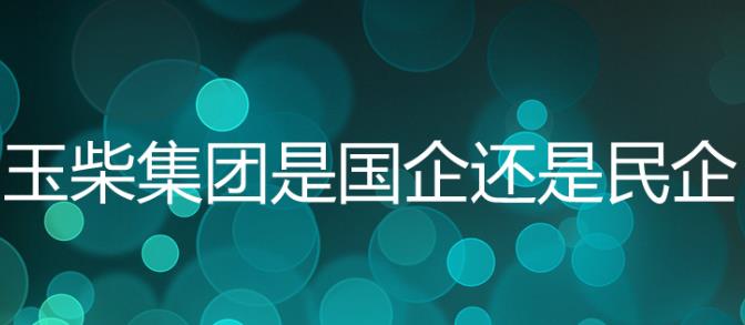 玉柴集團(tuán)是國企嗎？玉柴集團(tuán)是五百強(qiáng)嗎？